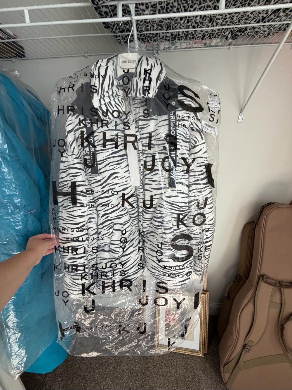 KHRISJOY Women’s ICONIC MILANO IN MAT NYLON Zebra Size 1 (M/L)